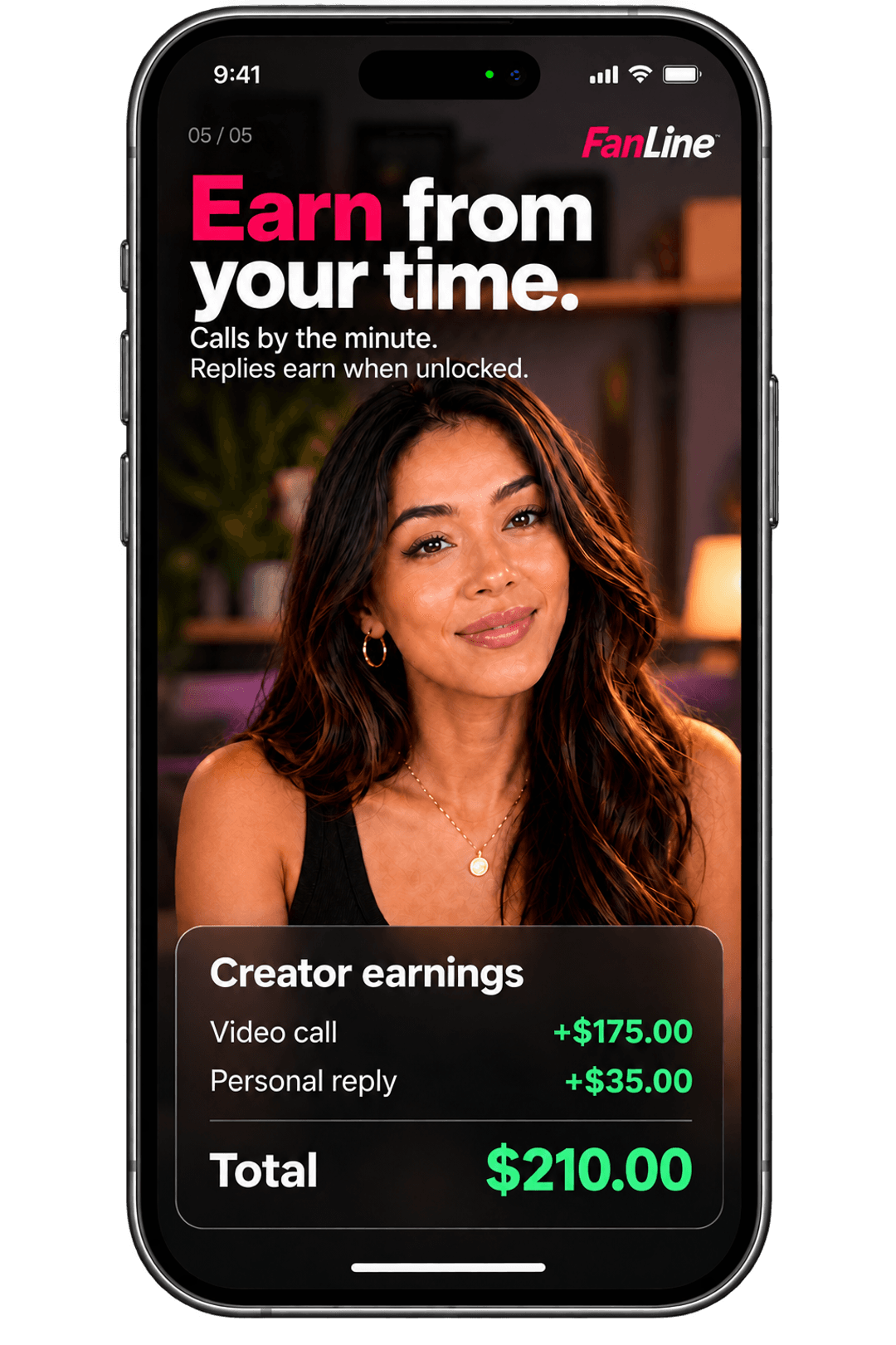 Earn from calls and personal replies on FanLine